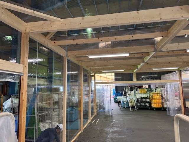 工場のブース工事